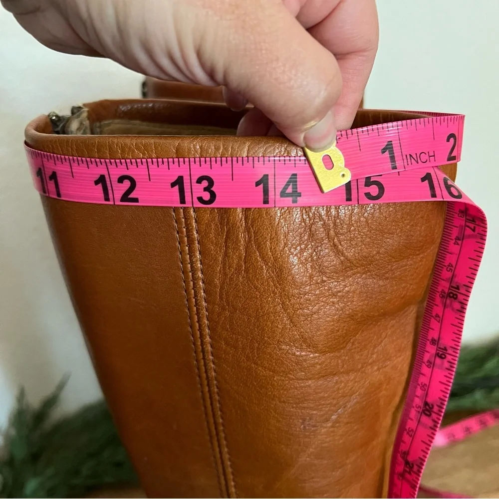 Frye Phillip Harness Boot- Cognac- Size 6.5 B